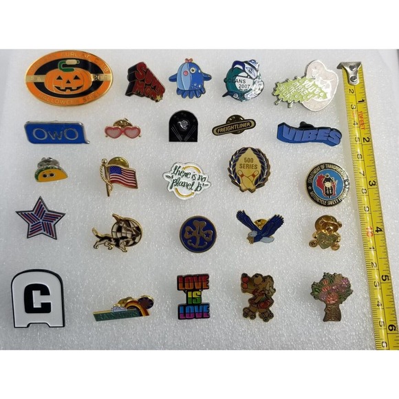 Mix Lot 25 Lapel Pins Vintage Current Assorted Themes Various Pinbacks - Picture 3 of 7